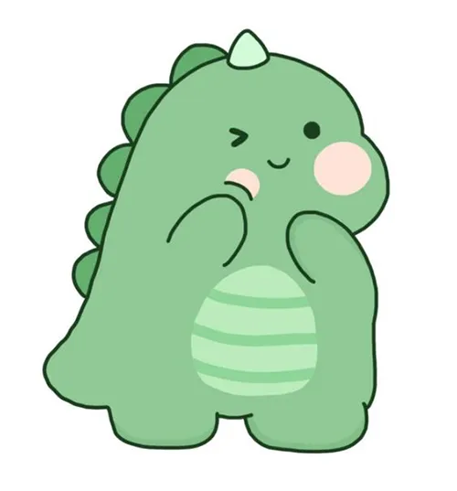 Gambar 02. PP (Foto Profil) Dino Lucu & Imut winking