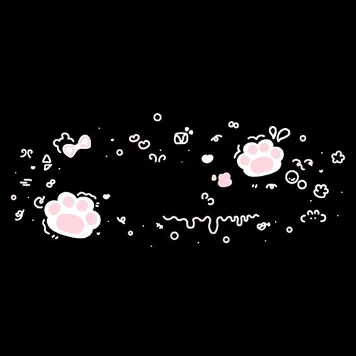 Gambar 02. PP Hitam Polos Aesthetic paw kucing