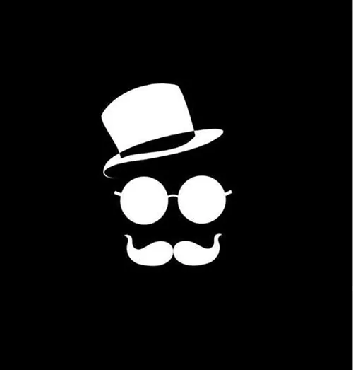 Gambar 02. PP Hitam Polos Keren Mr Kumis