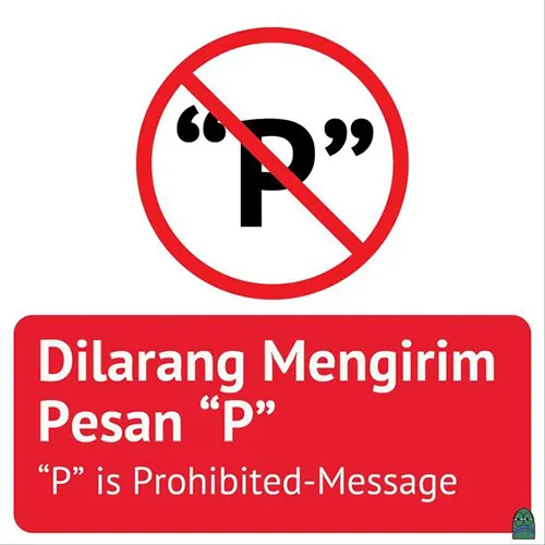 Gambar 04. PP (Foto Profil) Grup Teks Dilarang Mengirim Pesan P