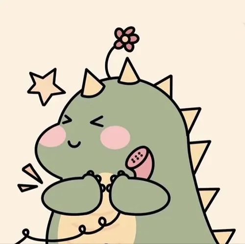 Gambar 05. PP (Foto Profil) Dino Couple telfonan (2)