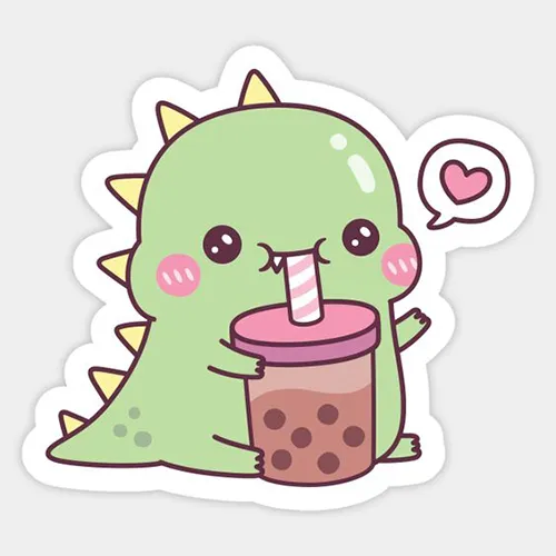 Gambar 06. PP (Foto Profil) Dino Aesthetic boba drink