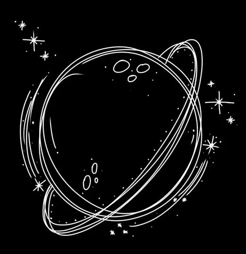 Gambar 06. PP Hitam Polos Aesthetic planet