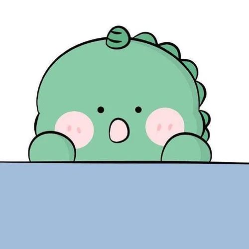 Gambar 08. PP (Foto Profil) Dino Lucu & Imut terkejut