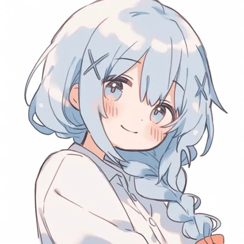 Gambar 08. PP WA Sendiri Anime cantik rambut untun