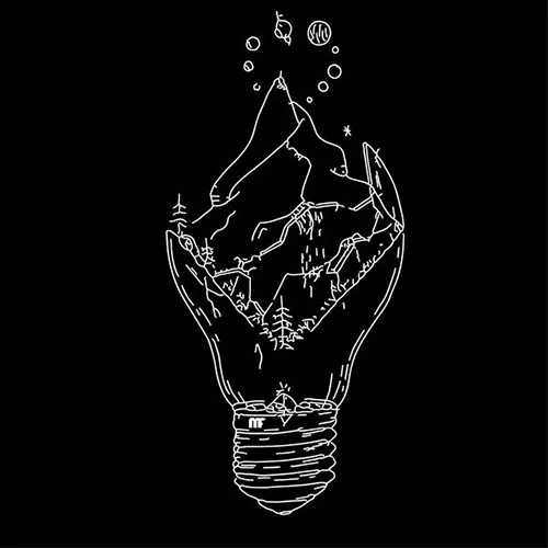 Gambar 09. PP Hitam Polos Aesthetic lampu pecah