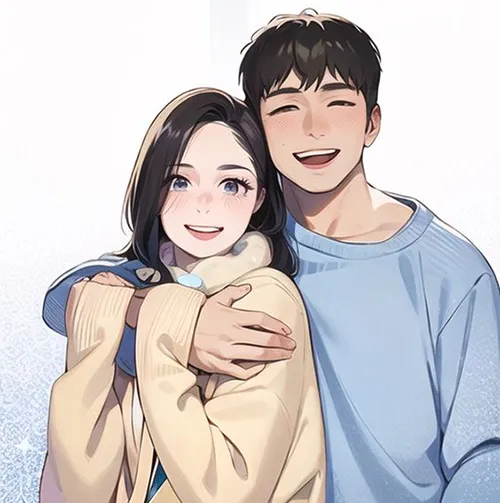 Gambar 10. PP Couple Anime Aesthetic nuansa biru