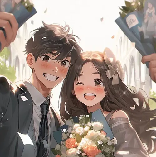 Gambar 11. PP Couple Anime Aesthetic graduation