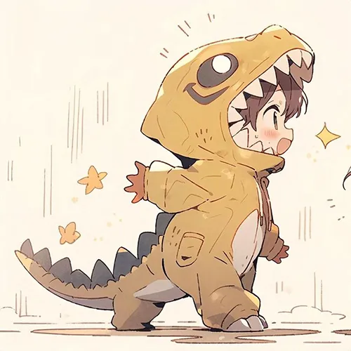 Gambar 11. PP (Foto Profil) Dino Couple anime (1)