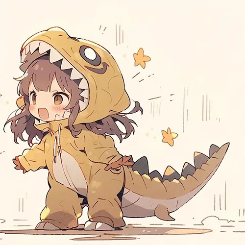 Gambar 11. PP (Foto Profil) Dino Couple anime (2)