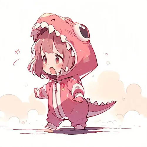 Gambar 12. PP (Foto Profil) Dino Couple anime menangis (2)