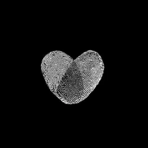 Gambar 13. PP Hitam Polos Aesthetic love sidik jari