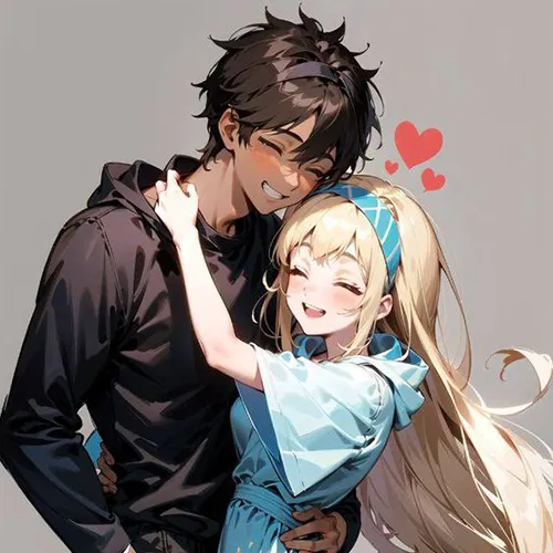 Gambar 15. PP Couple Anime Aesthetic berpelukan