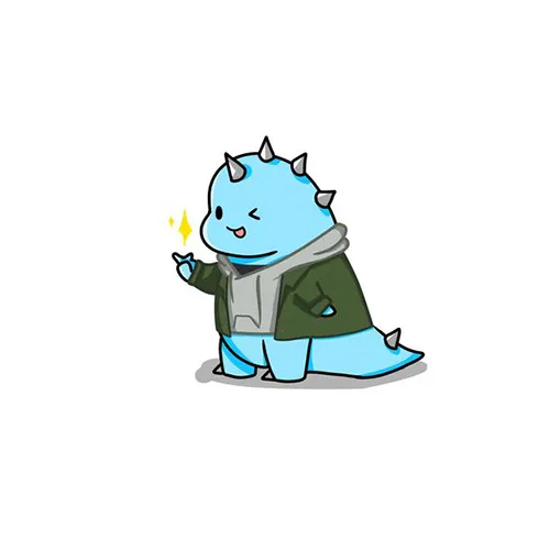 Gambar 19. PP (Foto Profil) Dino Aesthetic sparkling