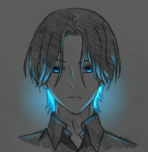 Gambar 21. PP WA Sendiri Menyala dengan rambut menyala biru terang