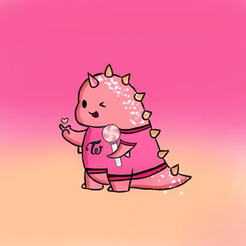 Gambar 22. PP (Foto Profil) Dino Aesthetic twice menyala