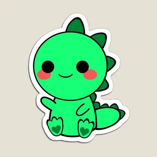 Gambar 23. PP (Foto Profil) Dino Lucu & Imut baby dino melambaikan tangan