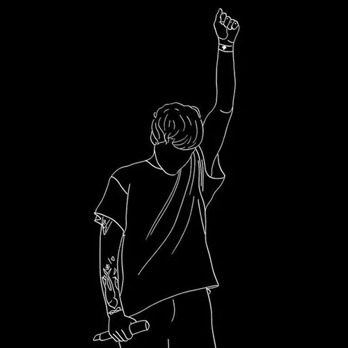 Gambar 23. PP Hitam Polos Keren cowok bertato