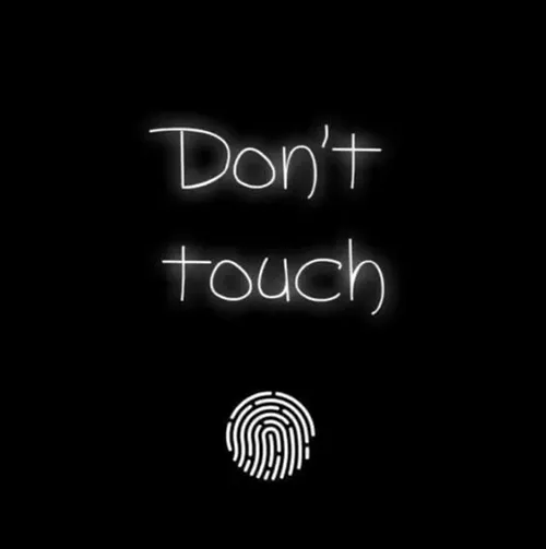 Gambar 24. PP Hitam Polos Keren Don't Touch