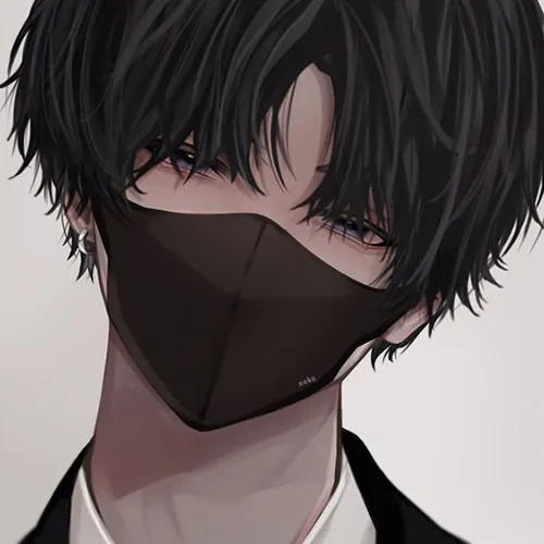 Gambar 24. PP WA Sendiri Anime cowok masker hitam kece