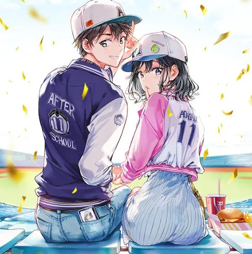 Gambar 25. PP Couple Anime Aesthetic menonton baseball