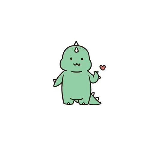 Gambar 25. PP (Foto Profil) Dino Lucu & Imut love sign