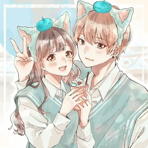 Gambar 27. PP Couple Anime Aesthetic bando lucu
