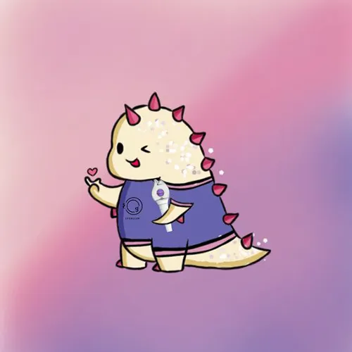 Gambar 27. PP (Foto Profil) Dino Aesthetic warna senja