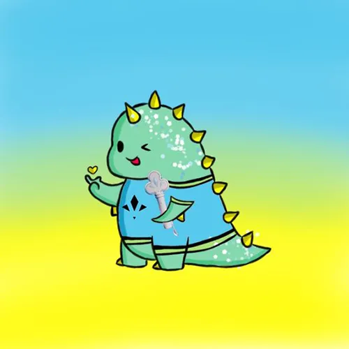 Gambar 28. PP (Foto Profil) Dino Aesthetic background