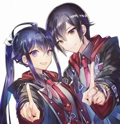 Gambar 49. PP Couple Anime Aesthetic pose sama