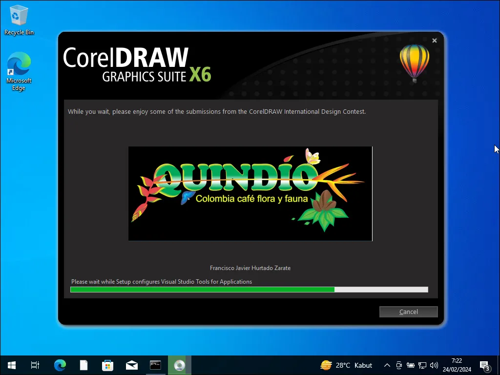 09 - Proses instalasi CorelDraw X6 selesai