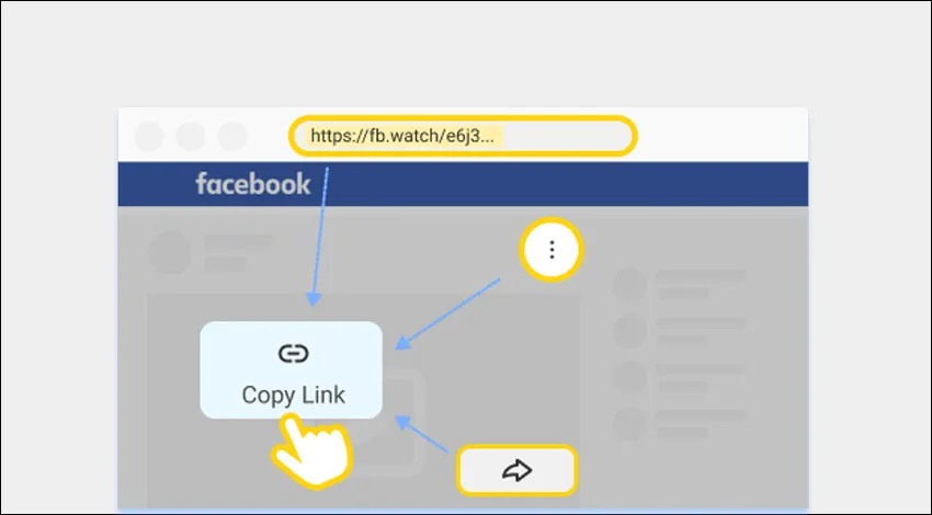 1 Salin URL Video Facebook Yang Diunduh