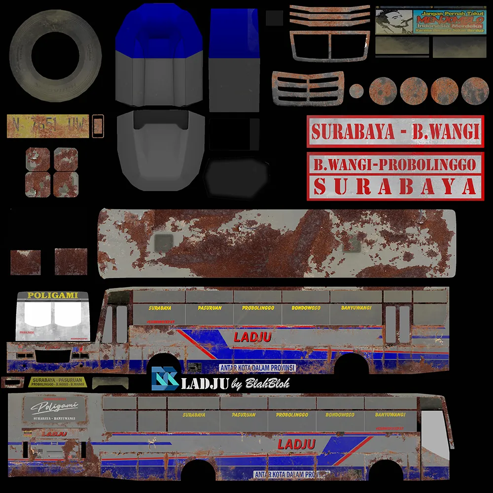 65. Ladju Kotor Karat Mod Jadul ASXFM