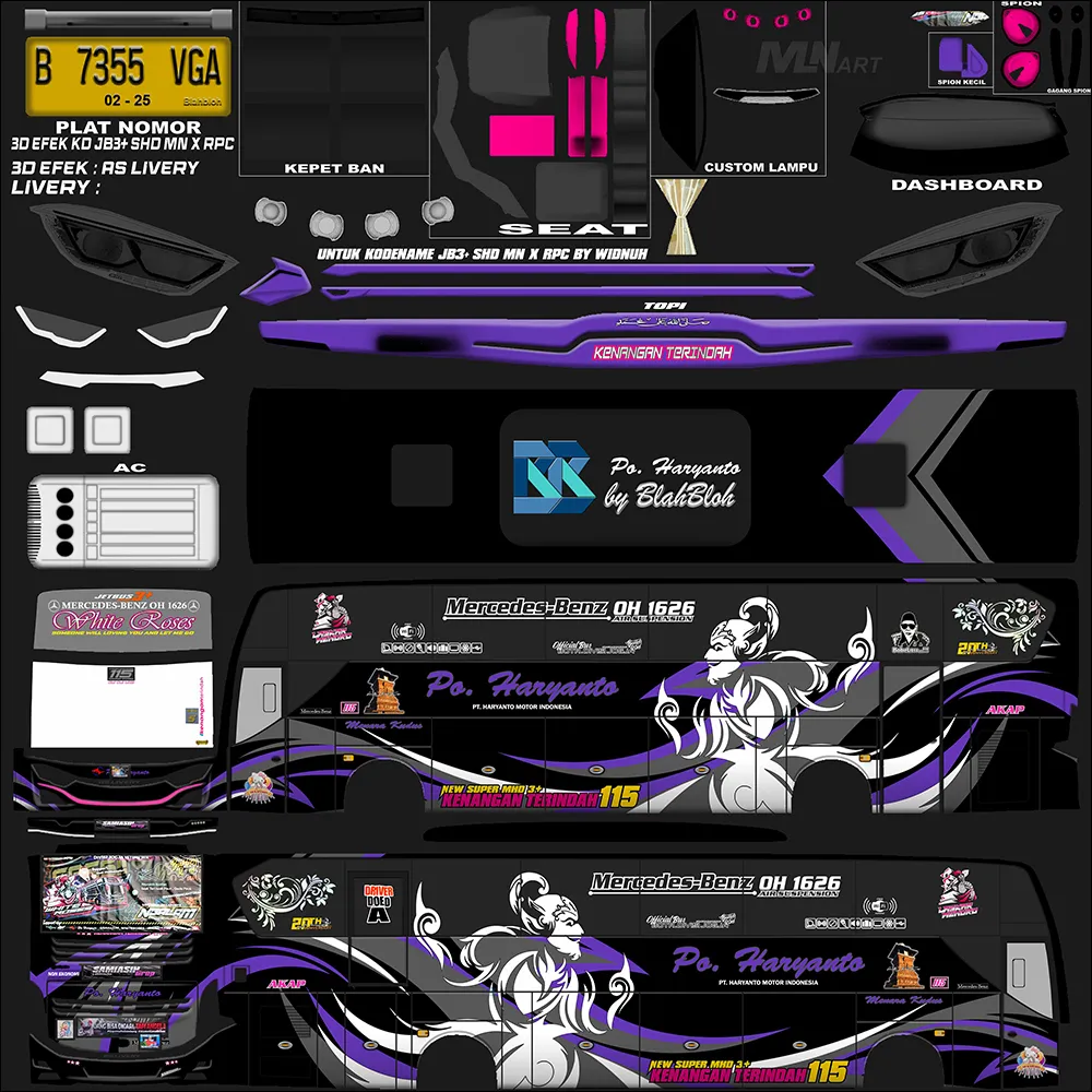 7. Po Haryanto 115 White Roses Banner Srikandi Rombak JB3