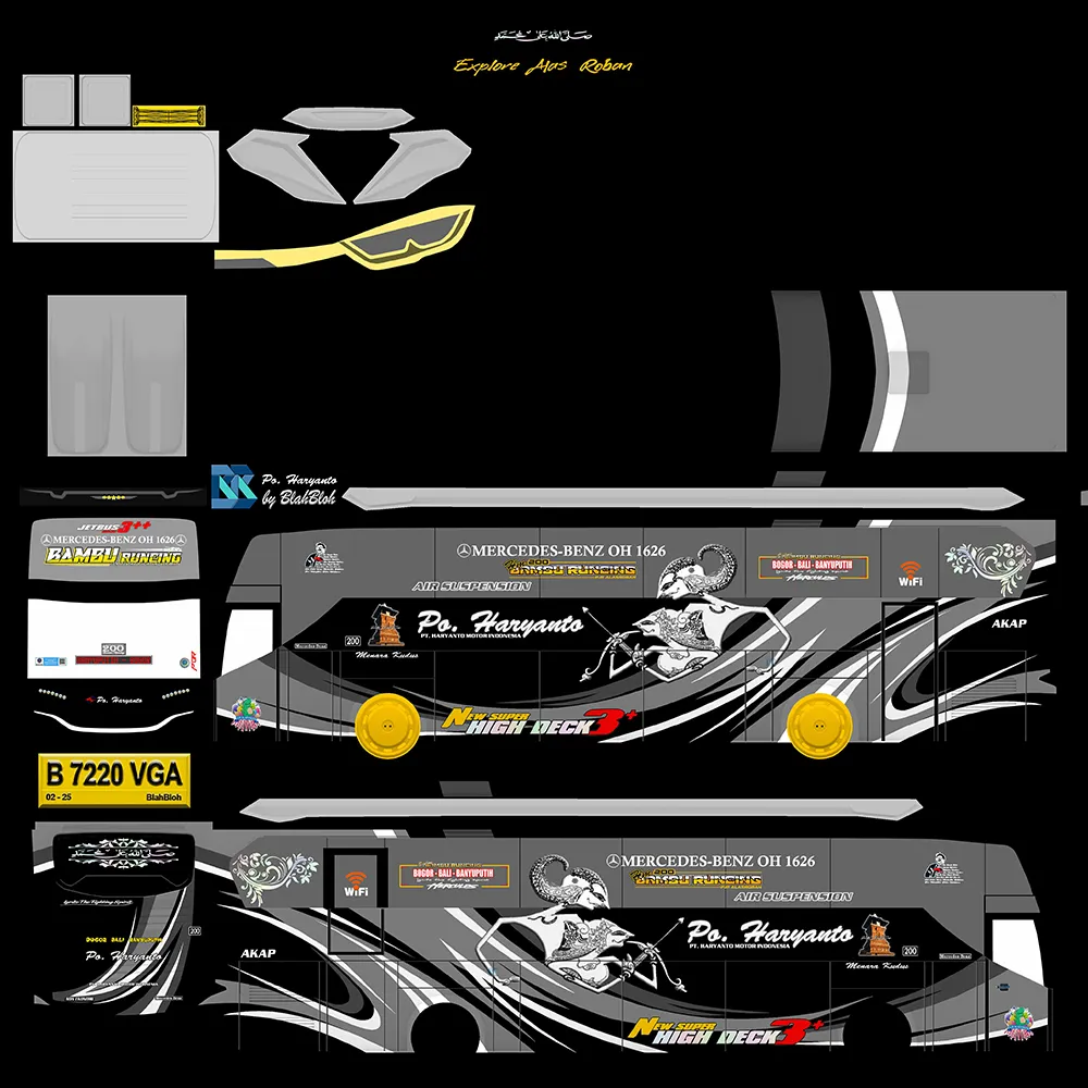 91. Hr 200 Bambu Runcing XHD Rombak