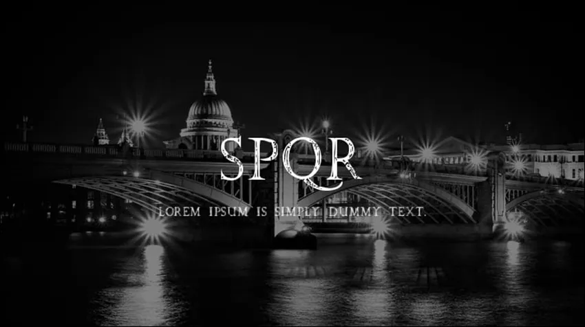 Font 30. SPQR