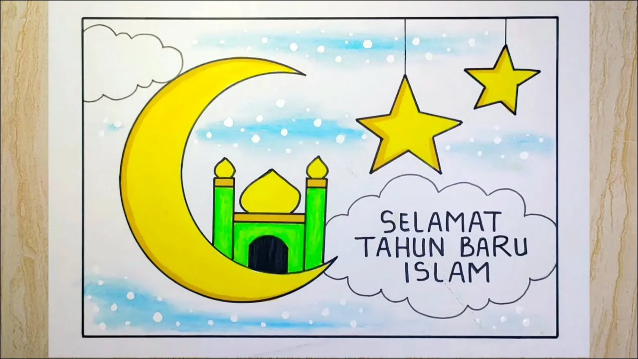 Gambar 03. Poster Selamat Tahun Baru Islam Bulan Sabit