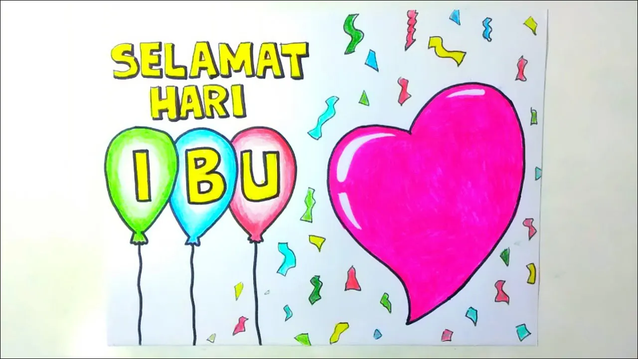 Gambar 04 Selamat Hari Ibu tema Balon