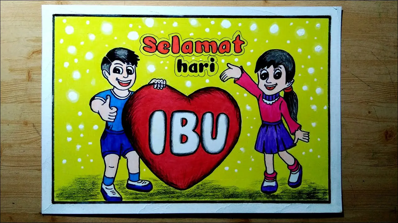 Gambar 11 Poster Selamat Hari Ibu tema Adik Kakak