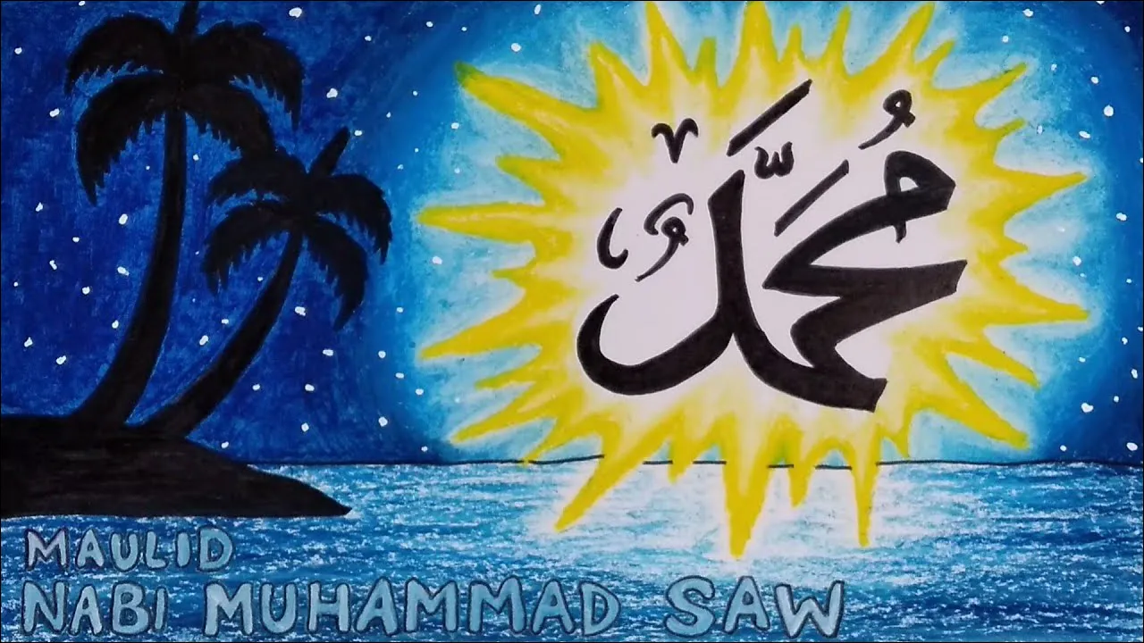 Gambar 11. Poster Maulid Nabi Tema Pantai