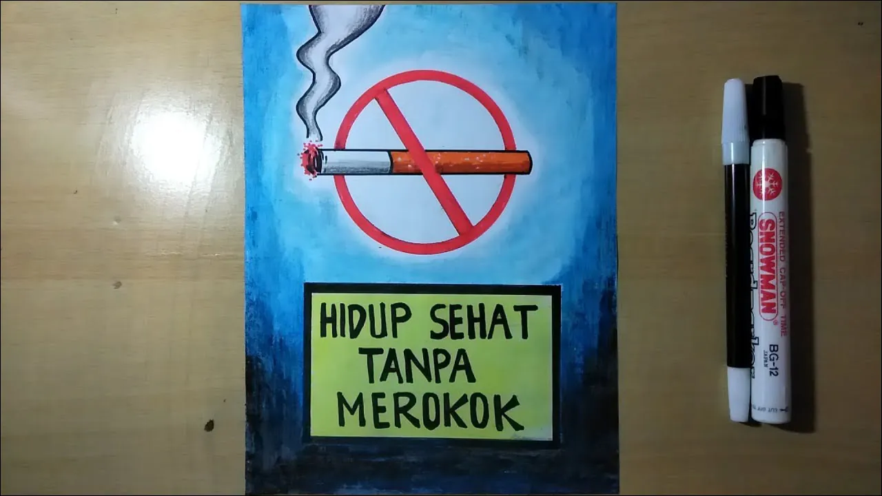Gambar 12. Poster Hidup Sehat Tanpa Merokok