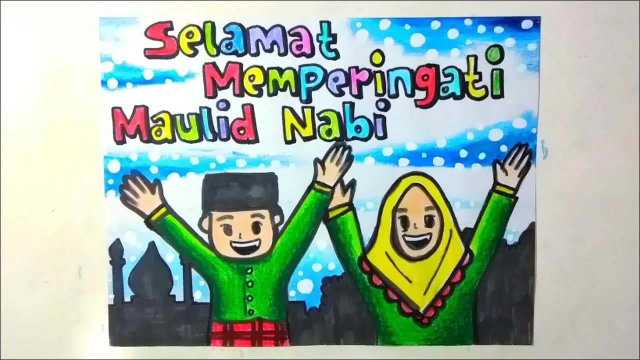 Gambar 12. Poster Selamat Maulid Nabi tema Santri
