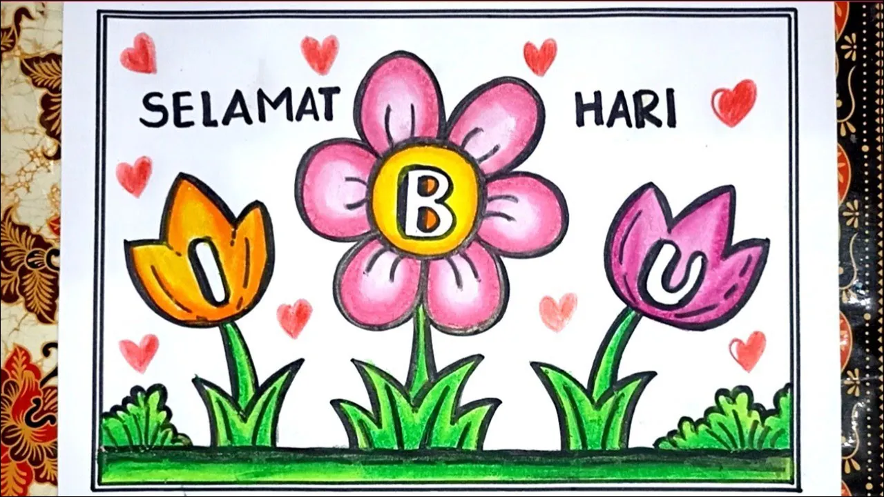 Gambar 13 Poster Selamat Hari Ibu tema Bunga Tulip