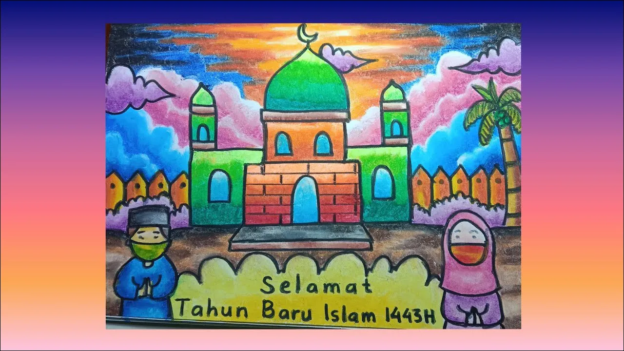 Gambar 13. Poster Selamat Tahun Baru Islam Tema Santri