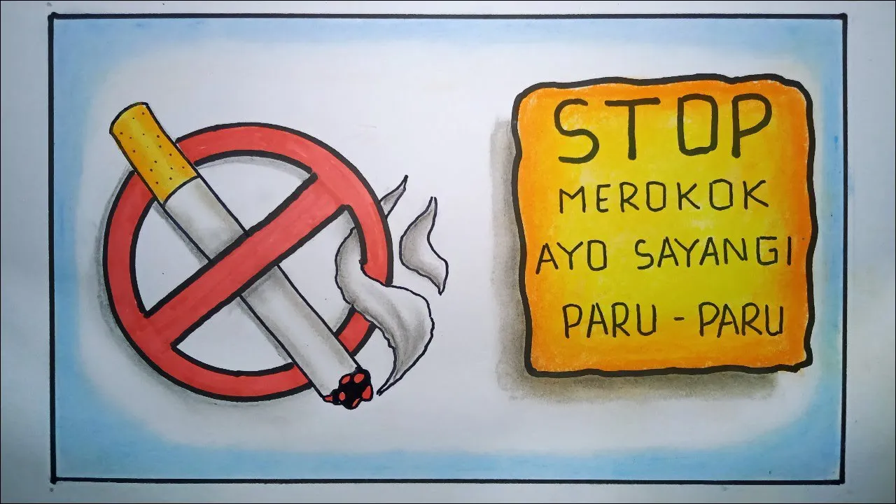 Gambar 13. Poster Stop Merokok, Sayangi Paru-paru