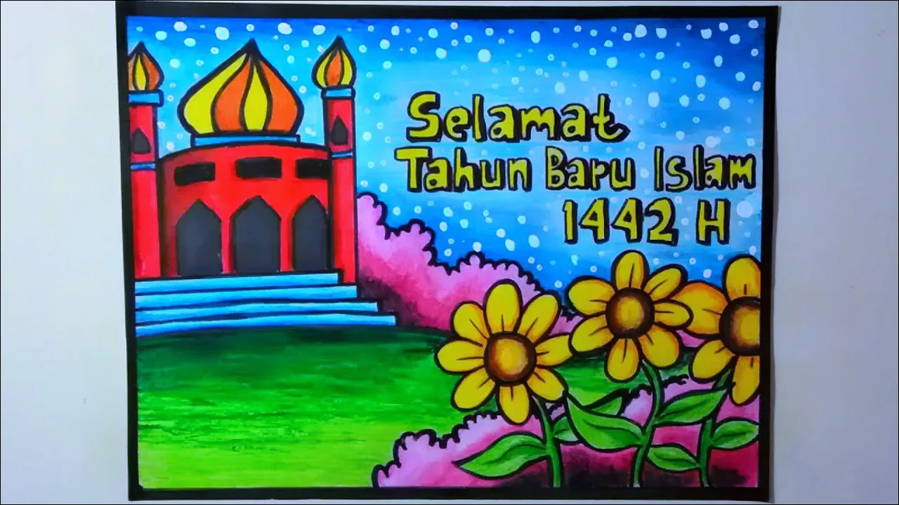 Gambar 14. Poster Memperingati Tahun Baru Islam tema Keindahan Masjid
