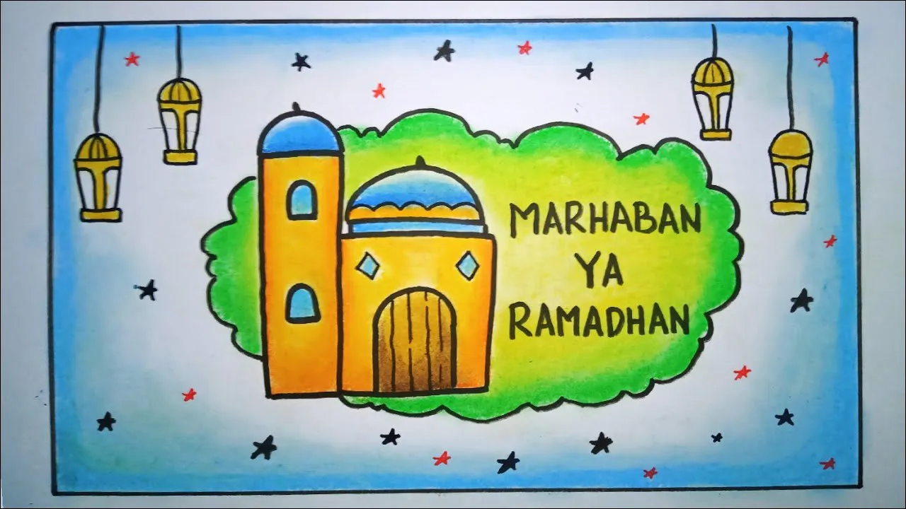 Gambar 22 Poster Menyambut Bulan Ramadhan untuk anak-anak
