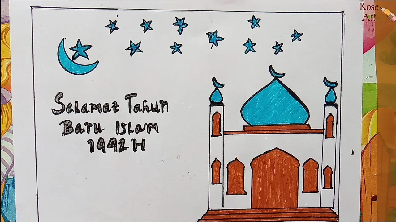 Gambar 22. Poster Memperingati Tahun Baru Islam Desain Simple