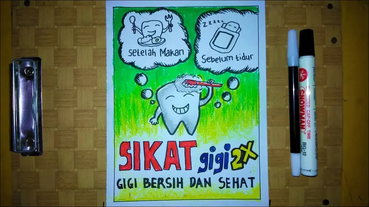 Gambar 22. Poster Menjaga Gigi Bersih dan Sehat