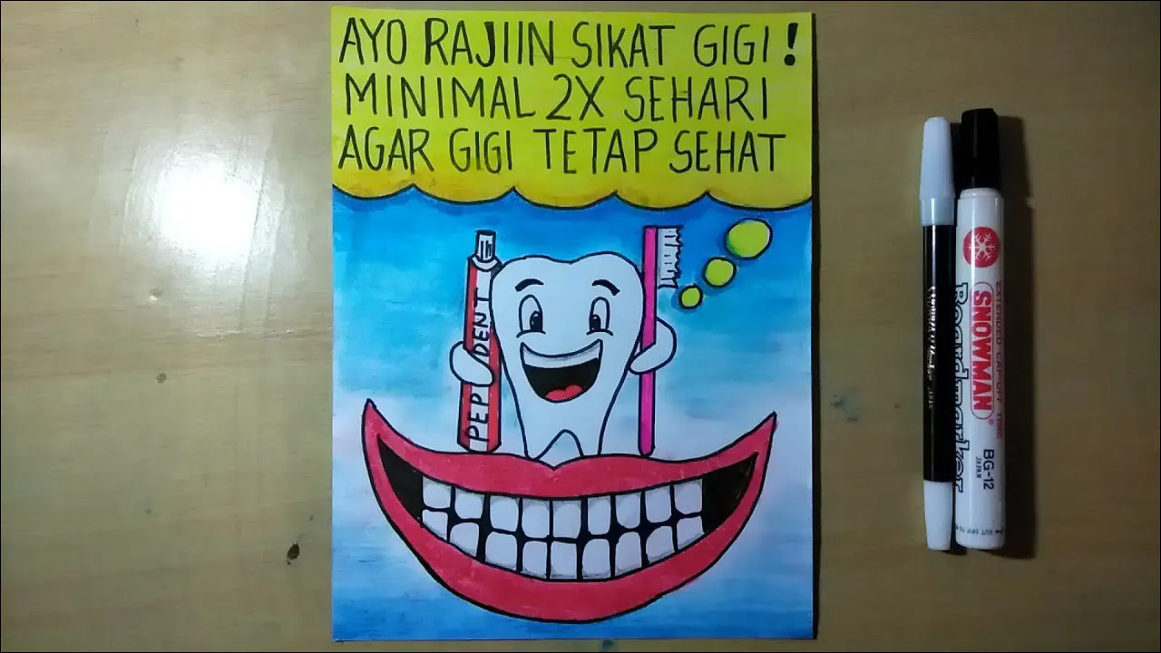 Gambar 23. Poster Ayo Rajin Sikat Gigi!